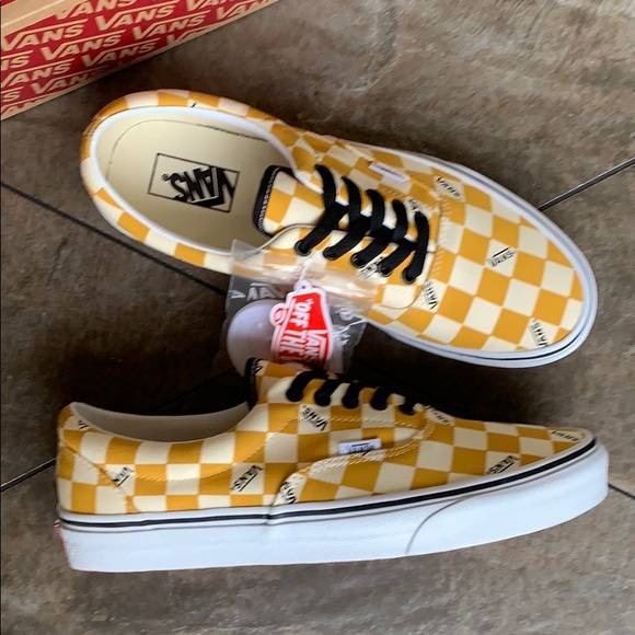 Vans Other - VANS ERA big checkerboard yellow/true white Mens